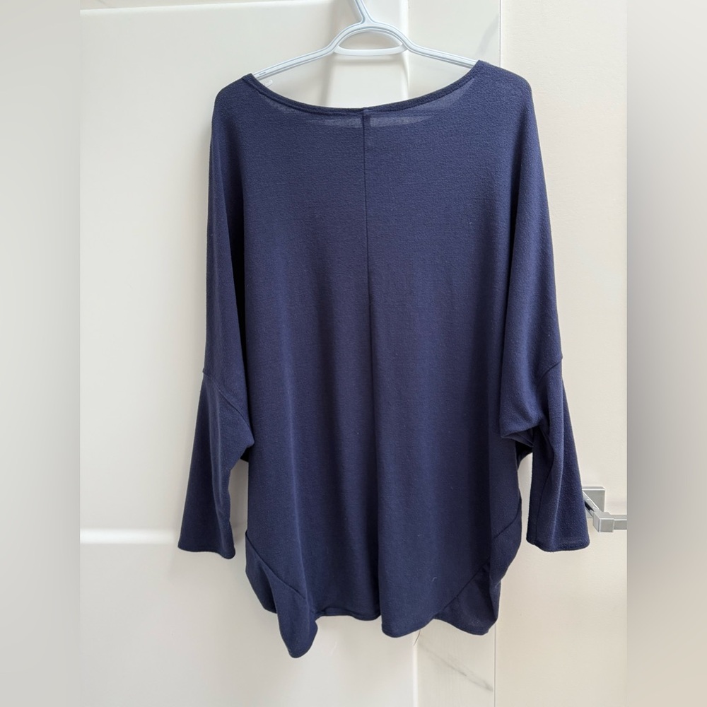 Audrey Navy Blue Women's Sweater - Picture 3 of 5